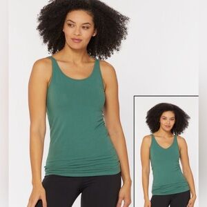 Felina Green Tank Top Large NWOT Soft Stretch Sleeveless Everyday Basic